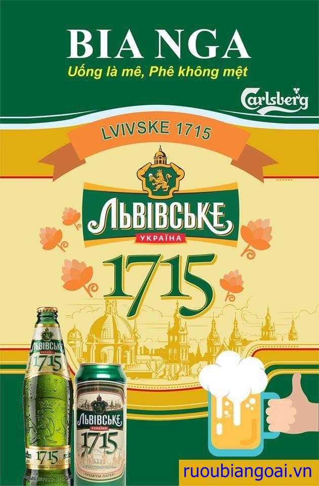 Bia Nga (Ukraina) Lvivske 1715 4,7% (450ml)