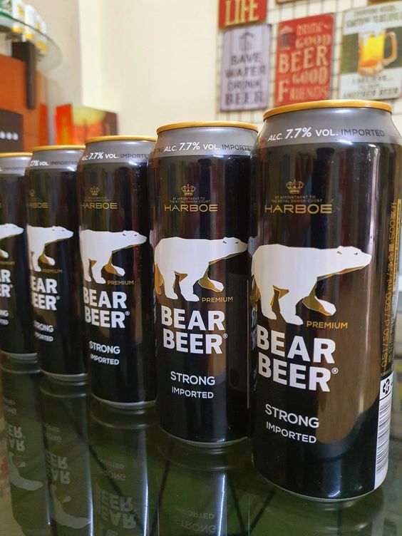 Bia Bear Strong (Bia Gấu) Đức 7,7% lon 500ml
