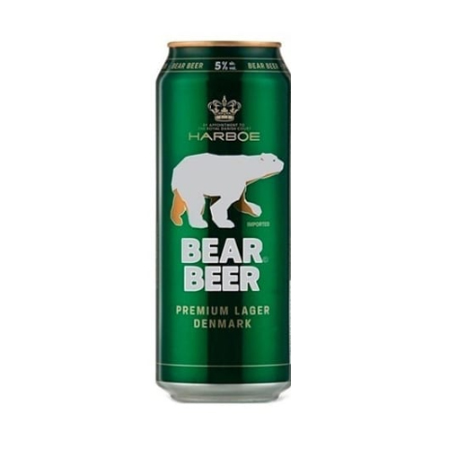 Bia Đức Bear Beer Lager (Bia Gấu) 5% lon 500ml green
