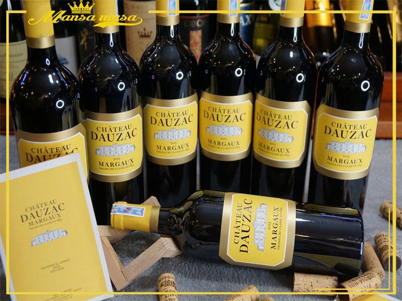 rượu vang pháp chateau dauzac margaux 2015