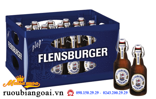 Bia FLENSBURGER PILSENER 4,8 % (chai 330 ml)