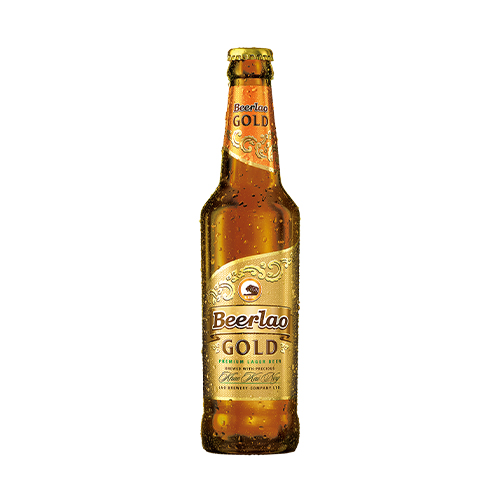 Bia Lào Gold 5 % (chai 330 ml)