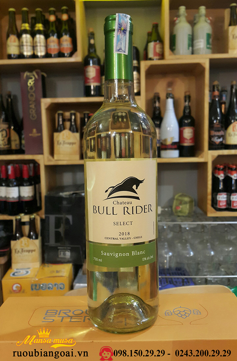 Vang Chile Chateau Bull Rider select Sauvignon blanc