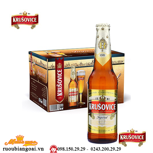 Bia Tiệp Krusovice Imperial 330ml