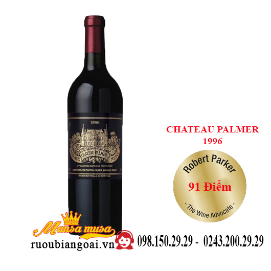 Rượu Vang Chateau Palmer Margaux 1996