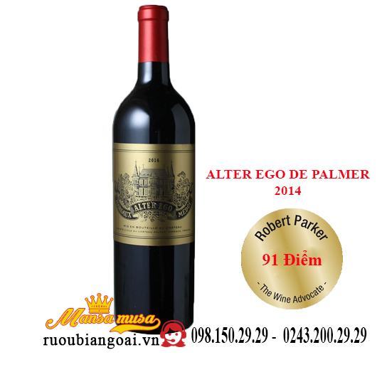Rượu vang Pháp Alter Ego De Palmer 2014 Rượu vang Pháp Alter Ego De Palmer 2014