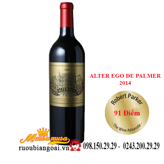 Rượu vang Pháp Alter Ego De Palmer 2014