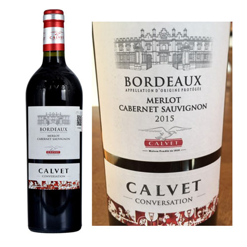 Rượu Vang Pháp Calvet Conversation Merlot Cabernet- AOP Bordeaux