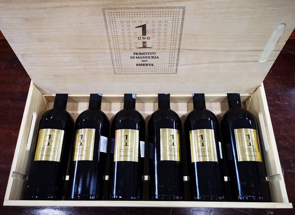 Rượu Vang Ý Uno 1 Primitivo di Manduria Riserva