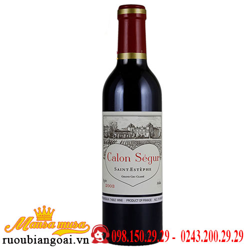 Rượu Vang Pháp Chateau Calon Segur Saint Estephe