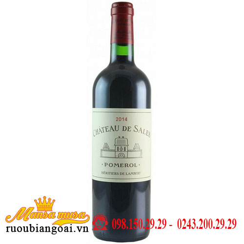 Rượu Vang Chateau De Sales 2014 | Rượu Vang Pháp