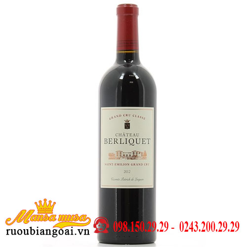 Rượu Vang Chateau Berliquet 2012 | Rượu Vang Pháp