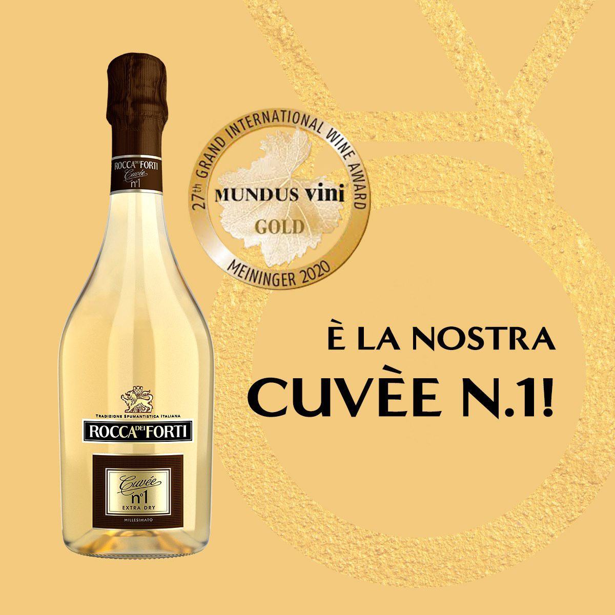 Rượu Vang Nổ Rocca dei Forti Cuvée n°1 Extra Dry | Rượu Vang Ý