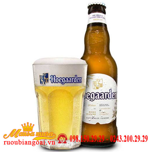 Bia Hoegaarden trắng 4,9% Bỉ - 24 chai 330ml