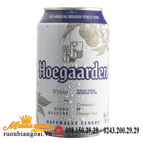 Bia Hoegaarden White 4.9% - Lon 330ml