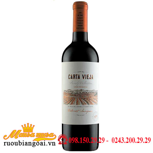 Rượu Vang Carta Vieja Gran Reserva Cabernet Sauvignon | Vang Chile