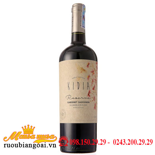 Rượu Vang Kidia Reserva Cabernet Sauvignon | Rượu Vang Chile
