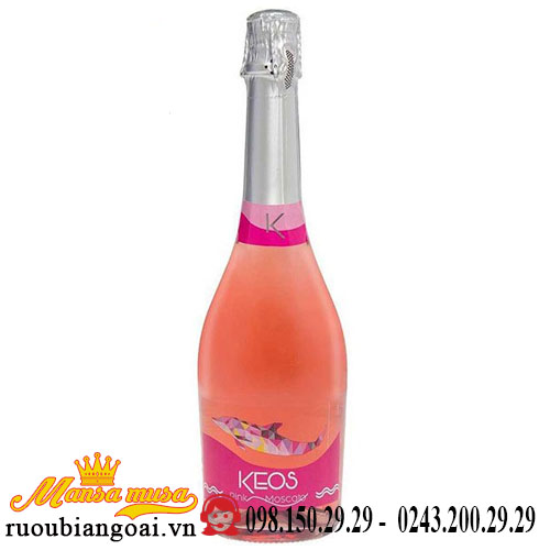 Rượu Vang Nổ Keos Pink Moscato | Rượu Vang Tây Ban Nha