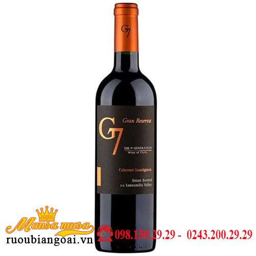 Rượu Vang G7 Gran Reserva Cabernet Sauvignon