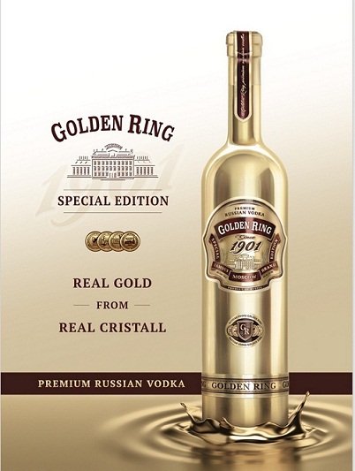 Rượu Vodka Cristall 1901 Golden Ring-1