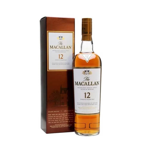 rượu whisky macallan 12 năm sherry oak - mẫu cũ