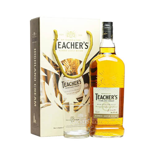 rượu whisky teacher's 1l - hộp quà tết 2022