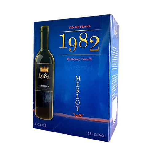 Rượu vang Pháp 1982 Merlot Hộp 3 lít
