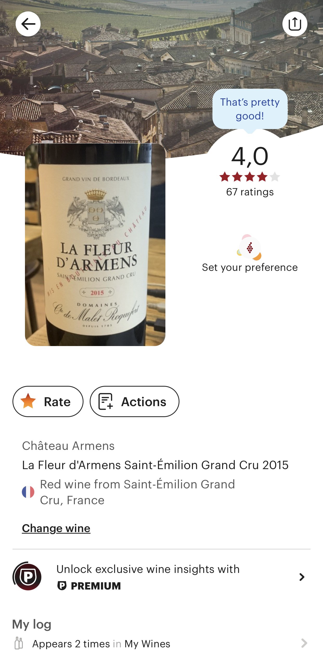 Ảnh đánh giá Rượu Vang Pháp Château La Fleur D’armens Saint-Émilion Grand Cru