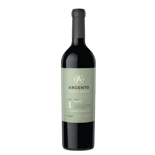 Rượu vang Argentina Bodega Argento, Single Block 1, Malbec, Mendoza