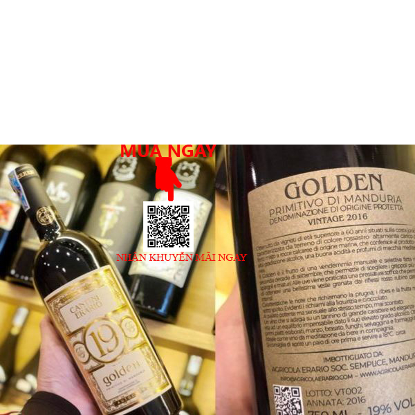 Rượu Vang Ý Golden Primitivo Di Manduria