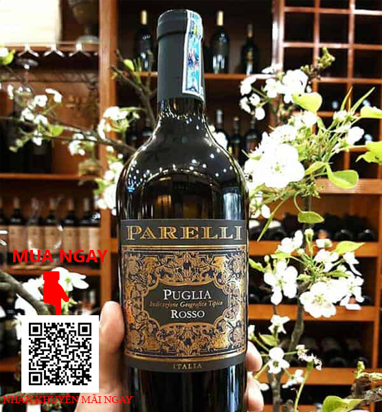 Rượu Vang Ý Parelli Rosso Puglia