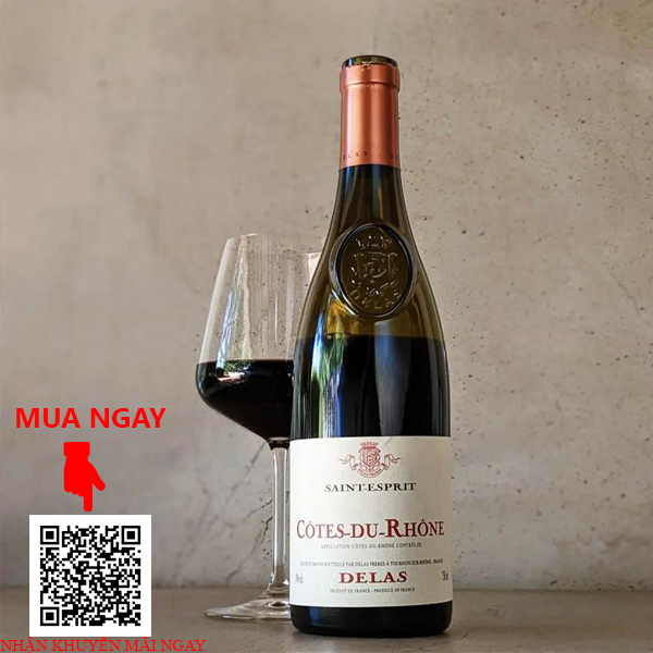 Rượu vang Pháp Delas Wine Cotes du Rhone