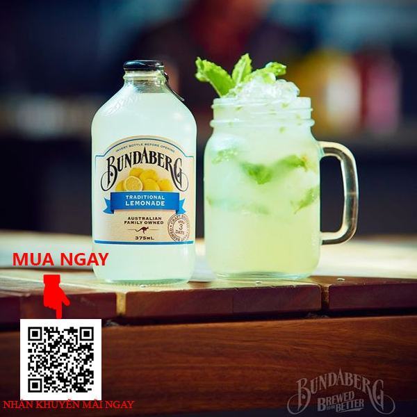 Nước Ép Chanh Vàng Bundaberg Traditional Lemonade