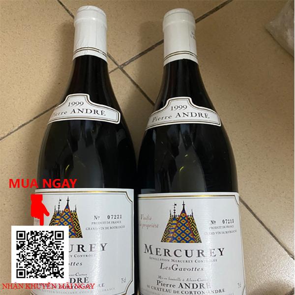 Rượu vang Pierre Andre les gavottes Mercurey
