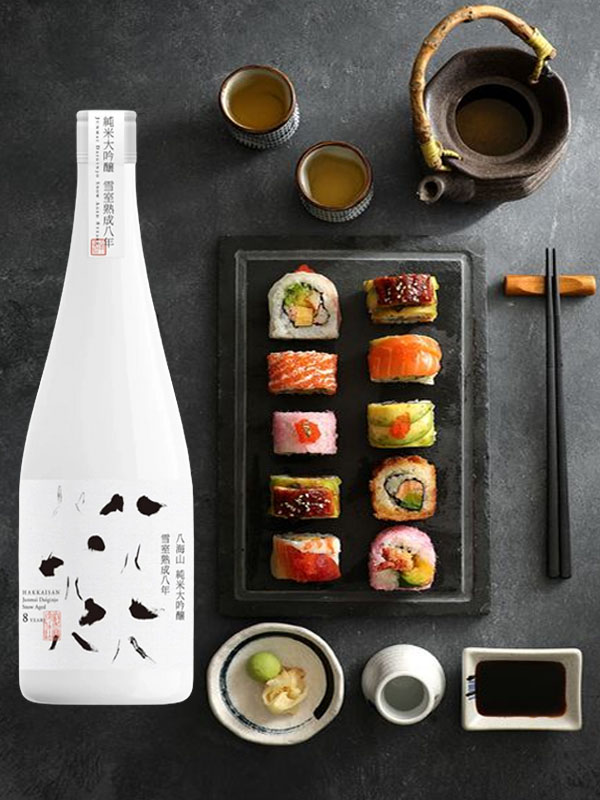 rượu sake nhật bản hakkaisan 8 năm snow aged junmai daiginjo