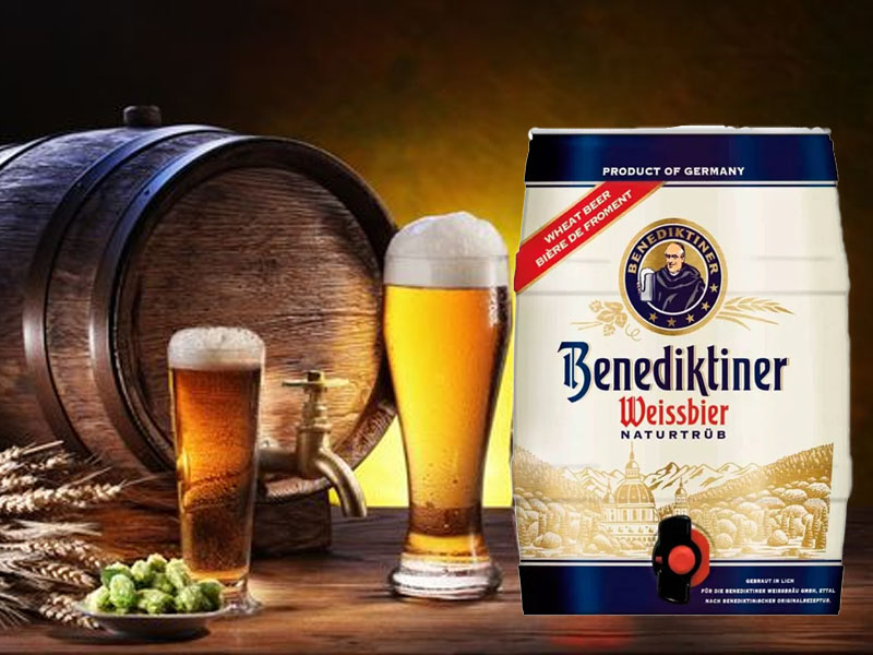 bia đức benediktiner weissbier - boom 5000ml