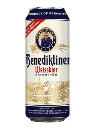 bia duc benediktiner weissbier lon 500ml