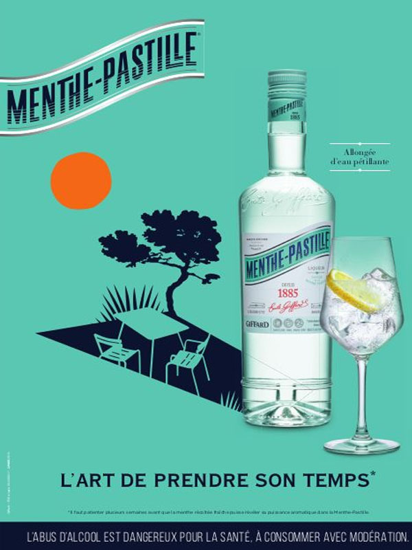 rượu mùi giffard menthe pastille