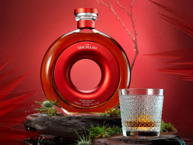 rượu whisky macalan time : space mastery