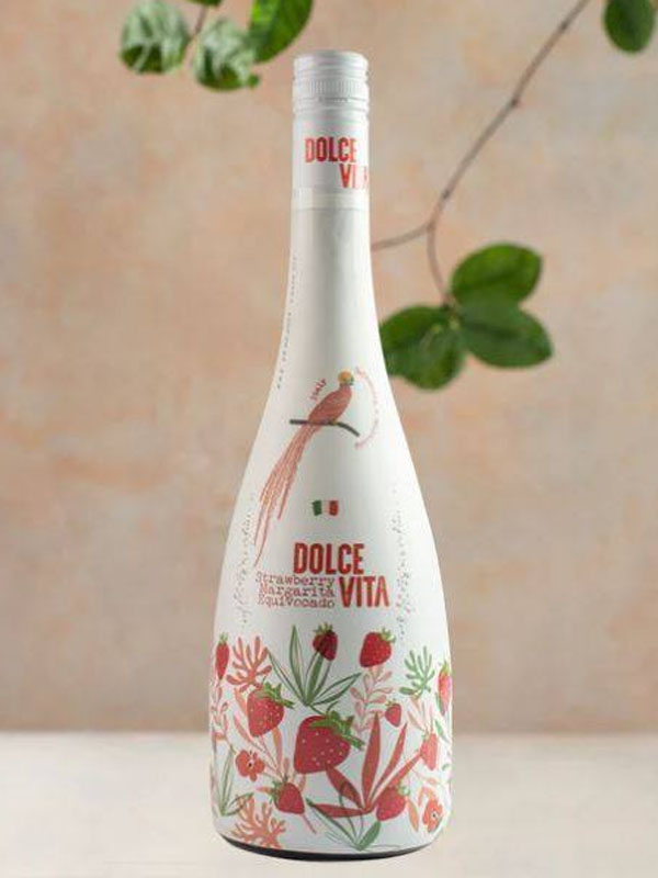 rượu cocktail dolce vita strawberry margarita equivocado 0%