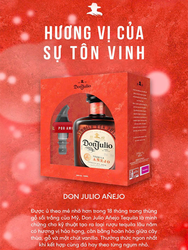 rượu don julio anejo hộp quà tết 2025