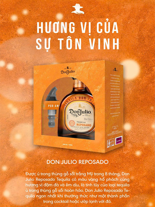 rượu don julio reposado hộp quà tết 2025