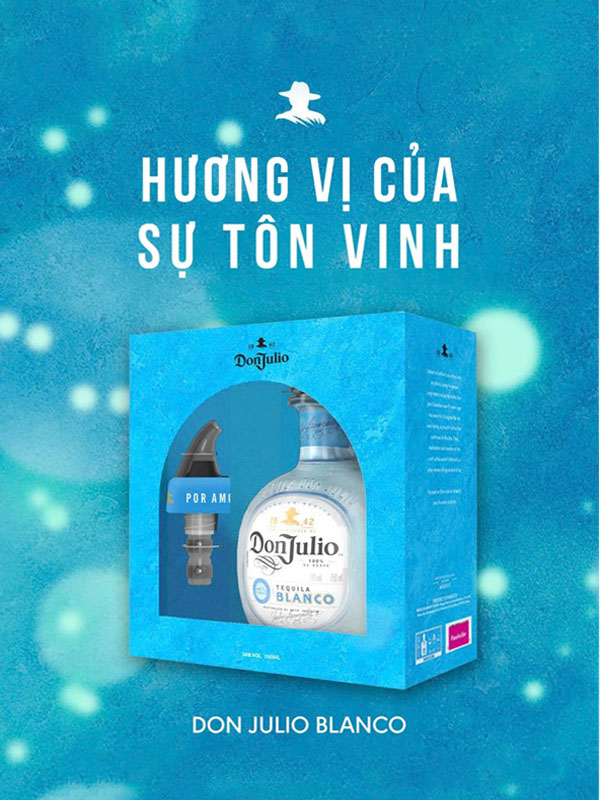 rượu tequila don julio blanco teuqila phiên bản hộp quà tết 2025