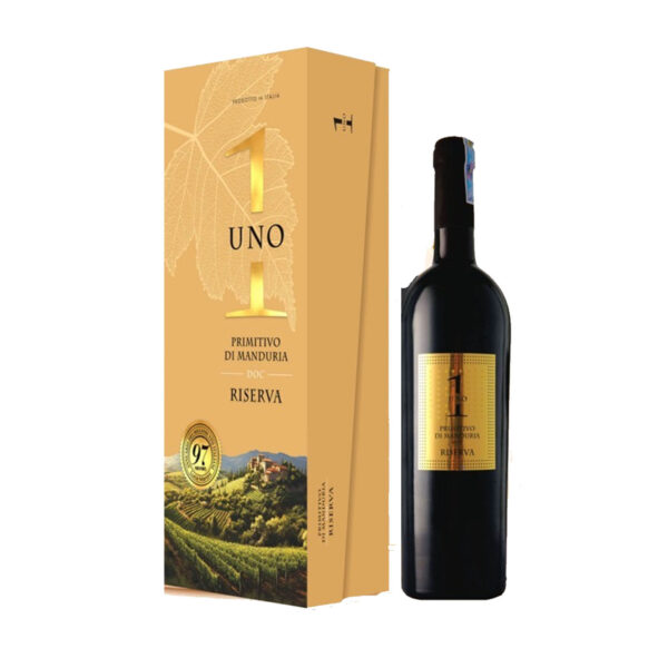 rượu vang uno 1 primitivo di manduria riserva