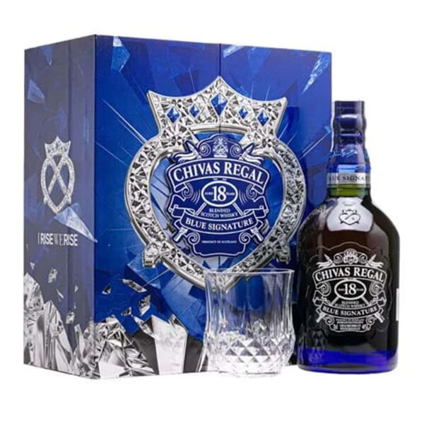 rượu whisky chivas 18 năm blue