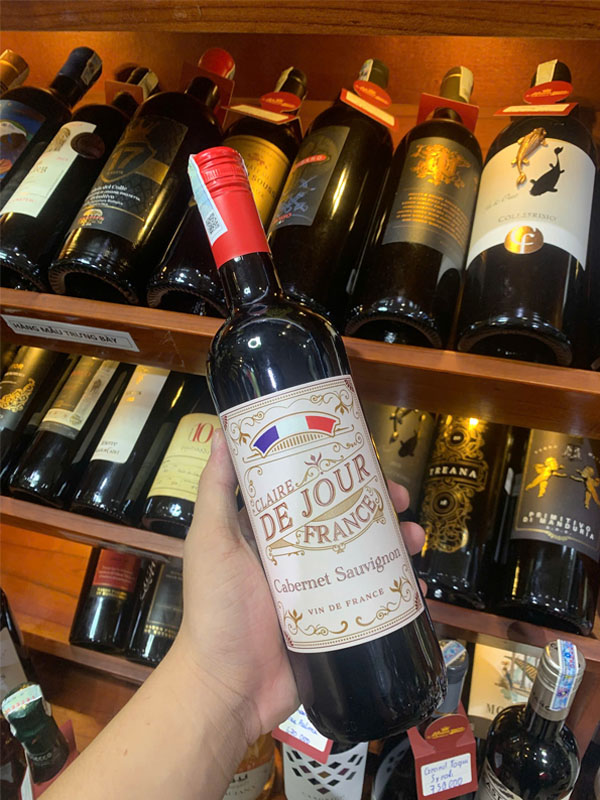 Rượu vang pháp claire de jour cabernet sauvignon