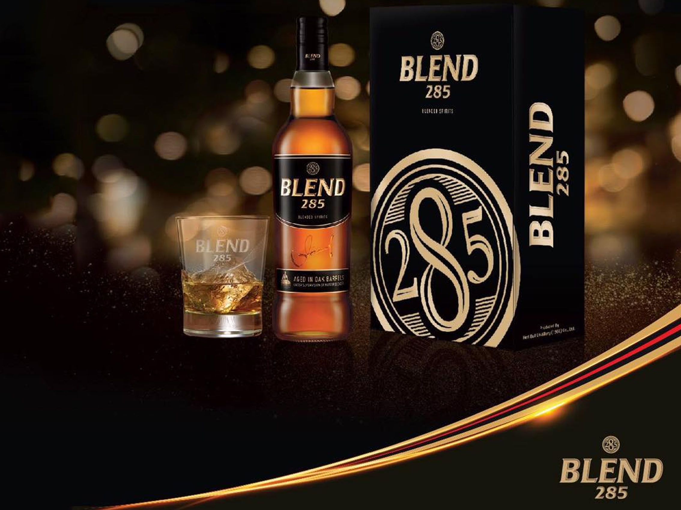 rượu whisky blend 285 blended (quà tết 2025)