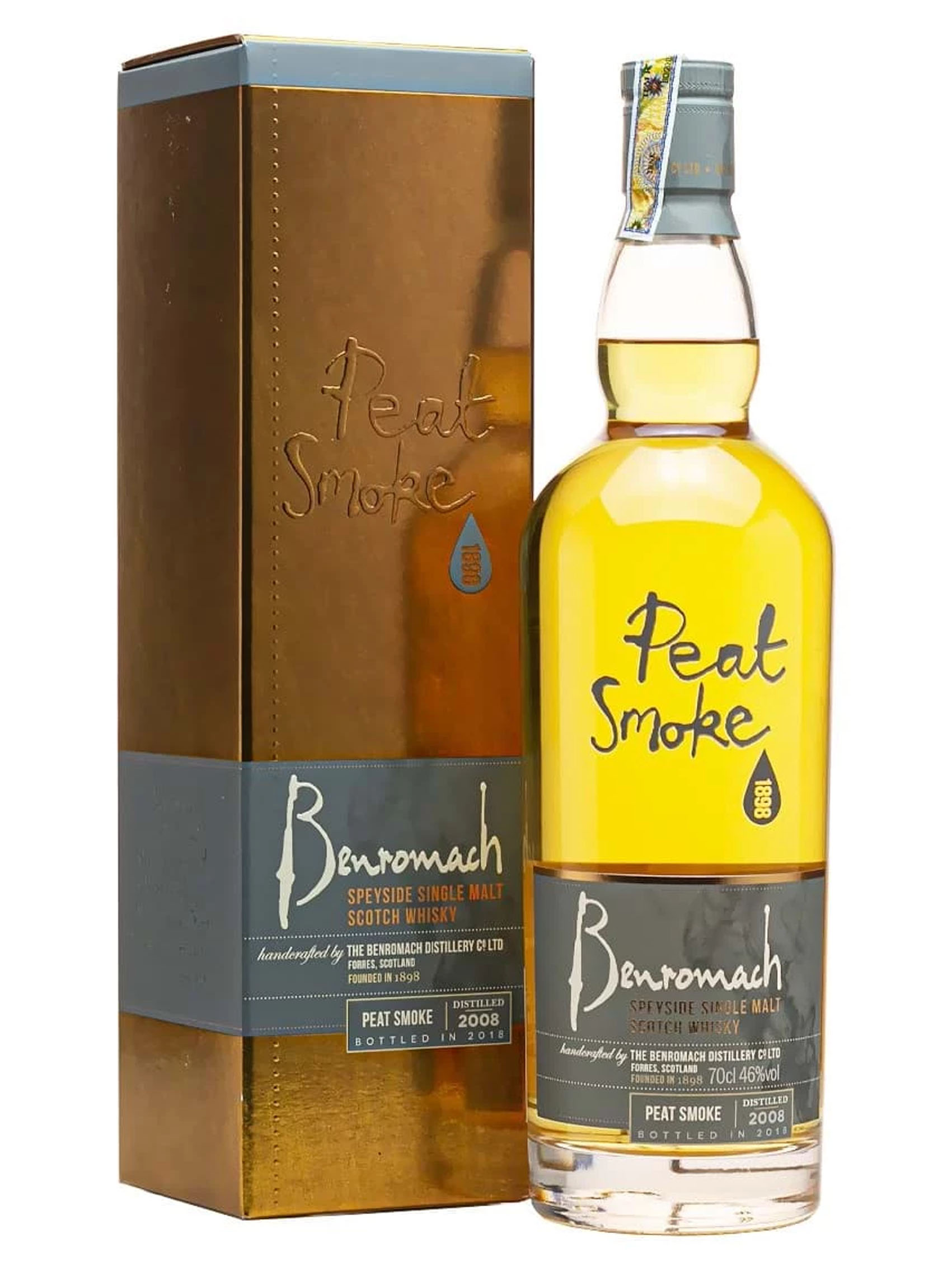 rượu benromach peat smoke 2008 bot