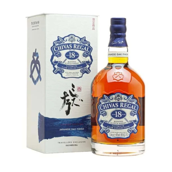 ruou chivas 18 year old japanese oak cask