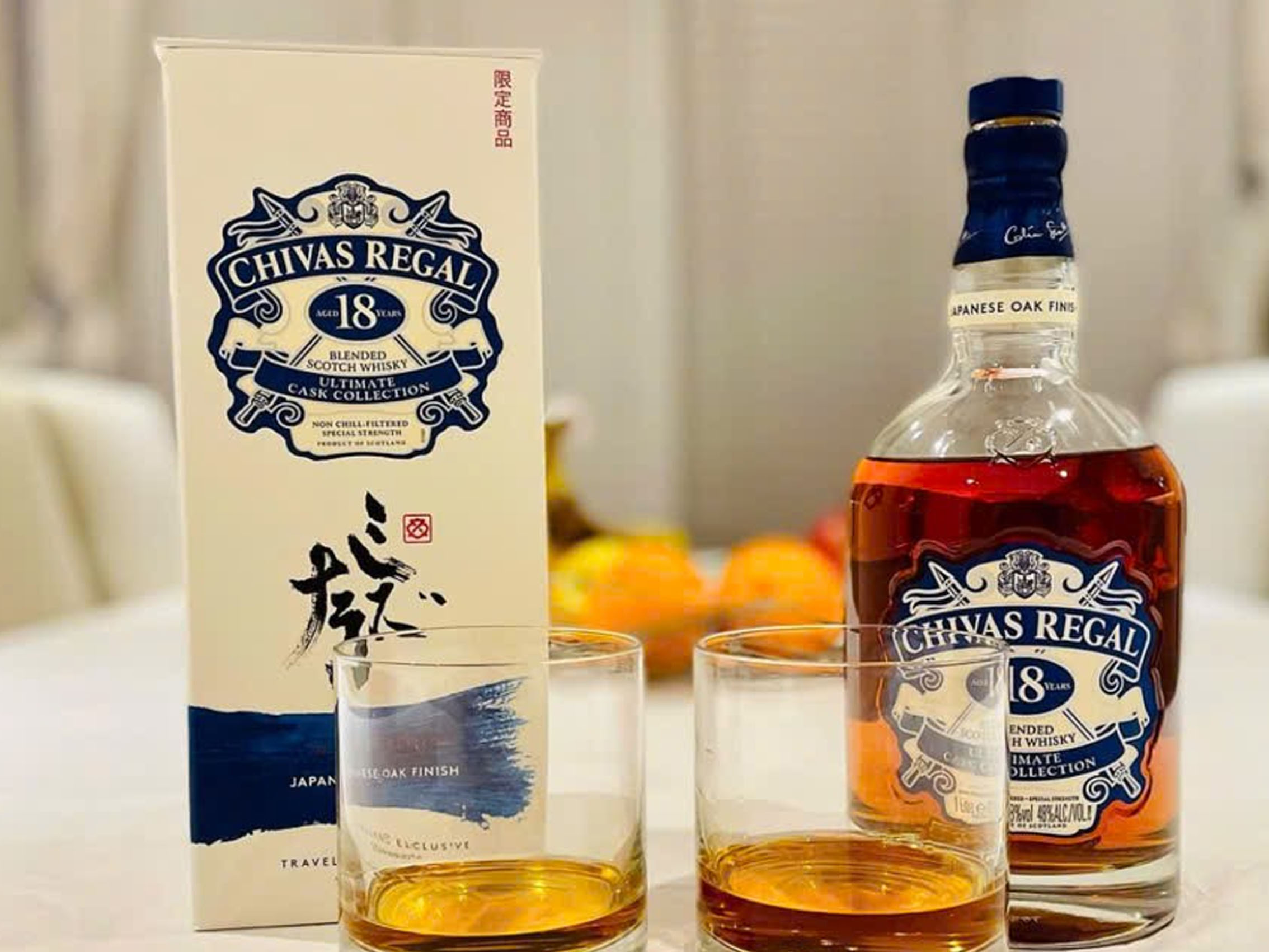 rượu chivas 18 year old japanese oak cask